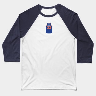 Patrick Ewing New York Jersey Qiangy Baseball T-Shirt